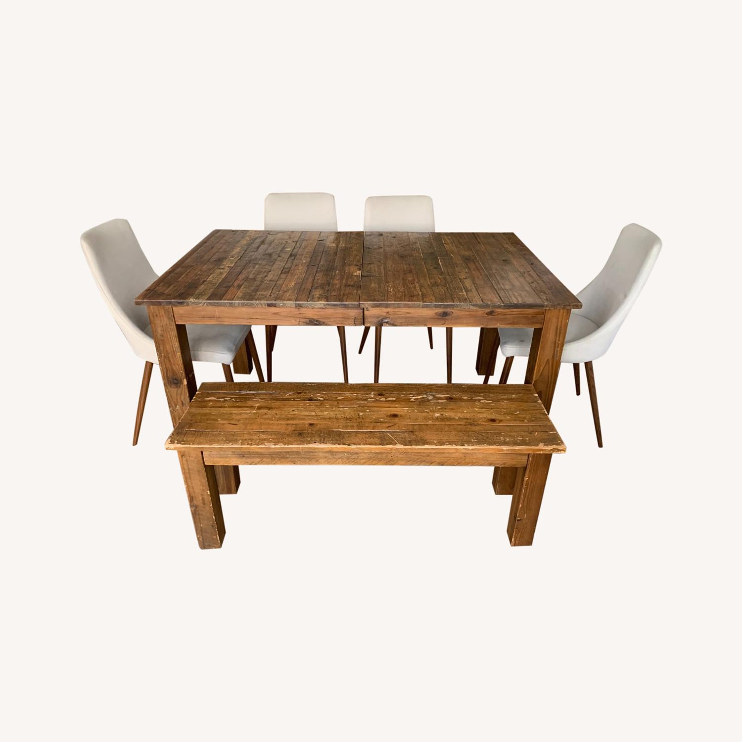 West Elm Reclaimed Wood Extendable Table AptDeco