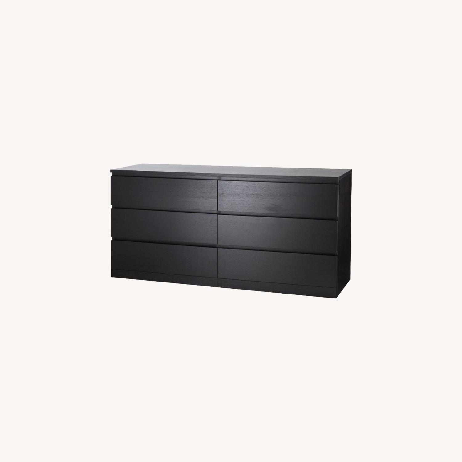 IKEA MALM 6 Drawer Dresser BlackBrown AptDeco