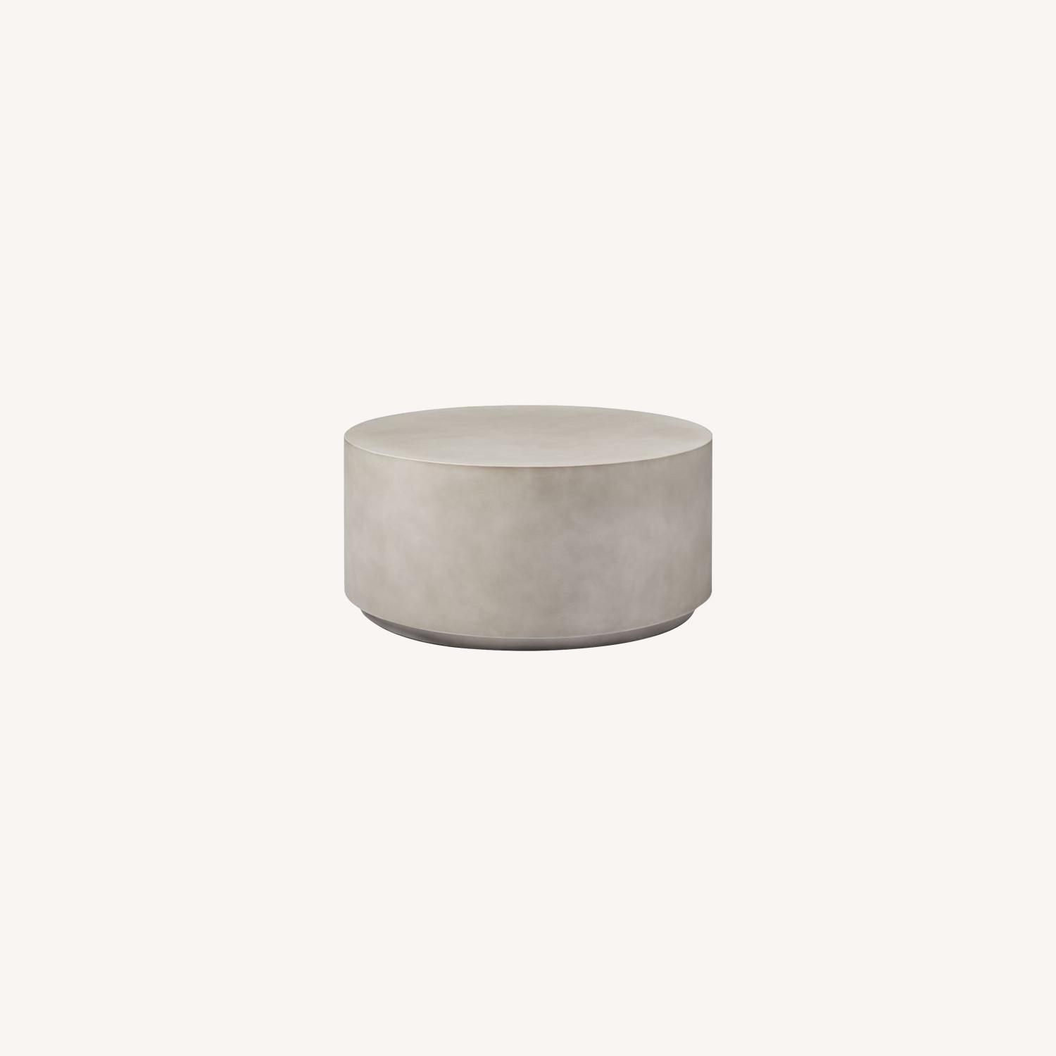 West Elm Drum Coffee Table AptDeco