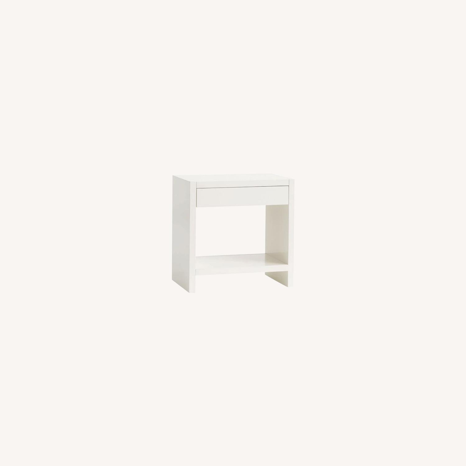 Pottery Barn White Nightstand AptDeco