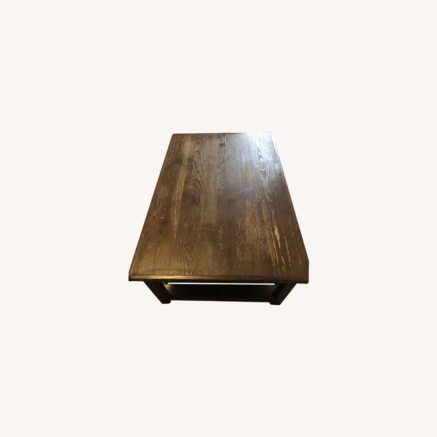 Natural Wood Coffee Table - image-0
