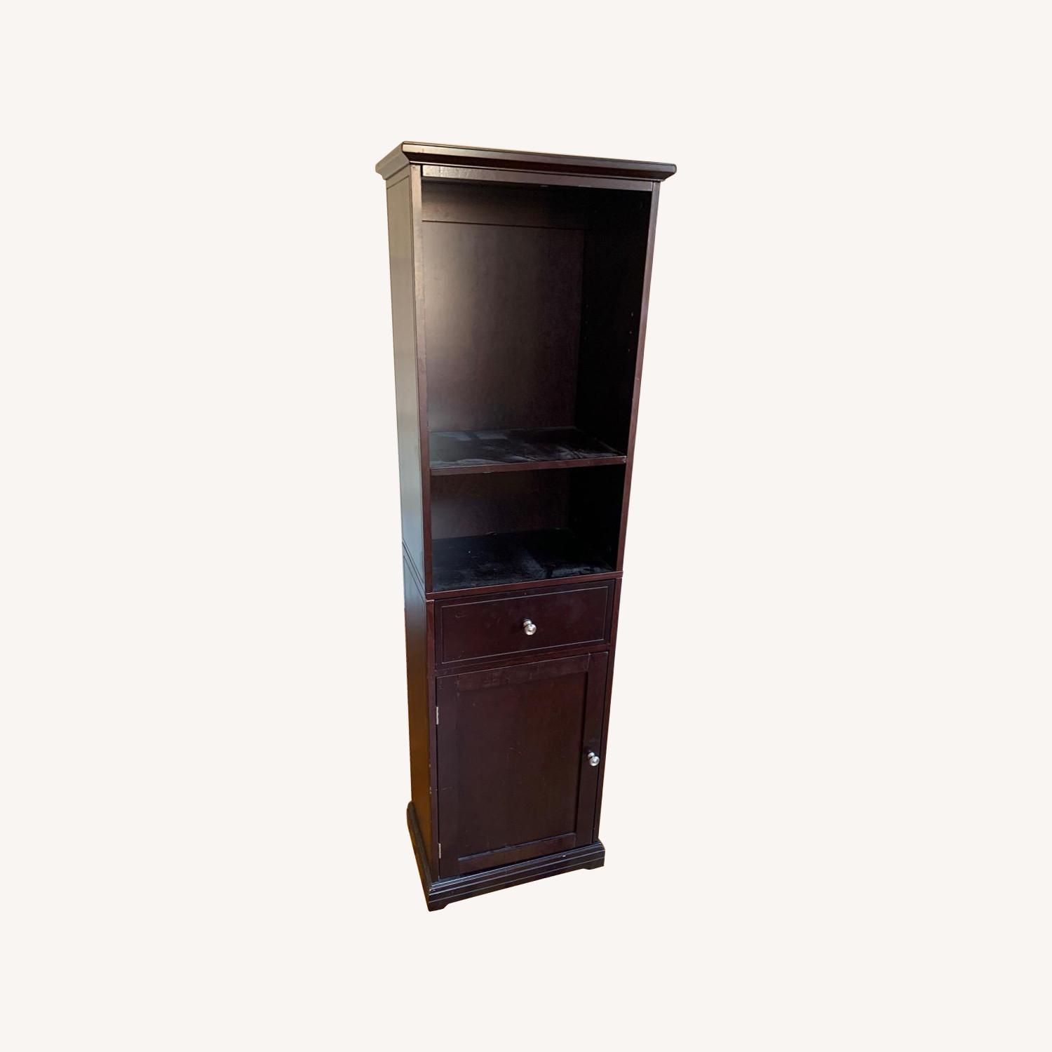 Sturdy Dark Brown Bookcase - image-0