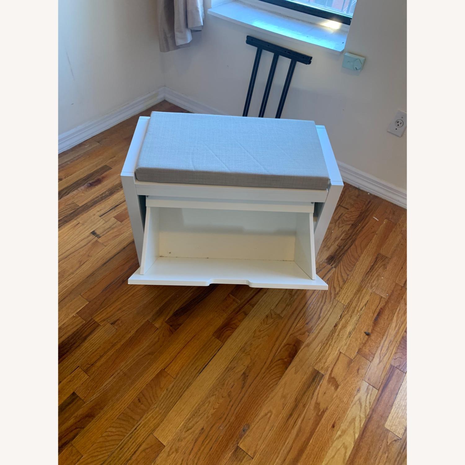 Compact Container Store Storage Bench - image-1