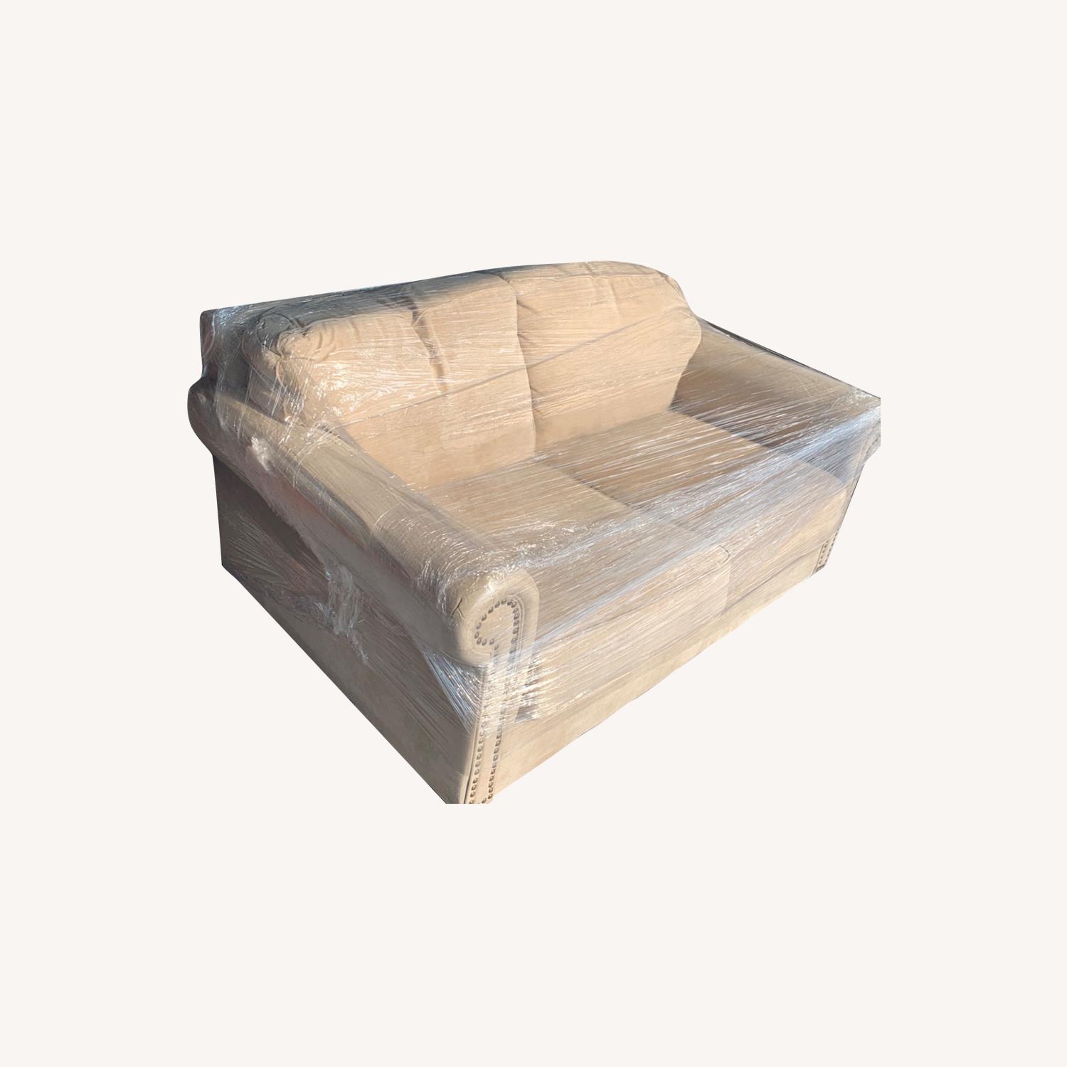 Pier 1 Imports Beige Alton Love Seat - image-6