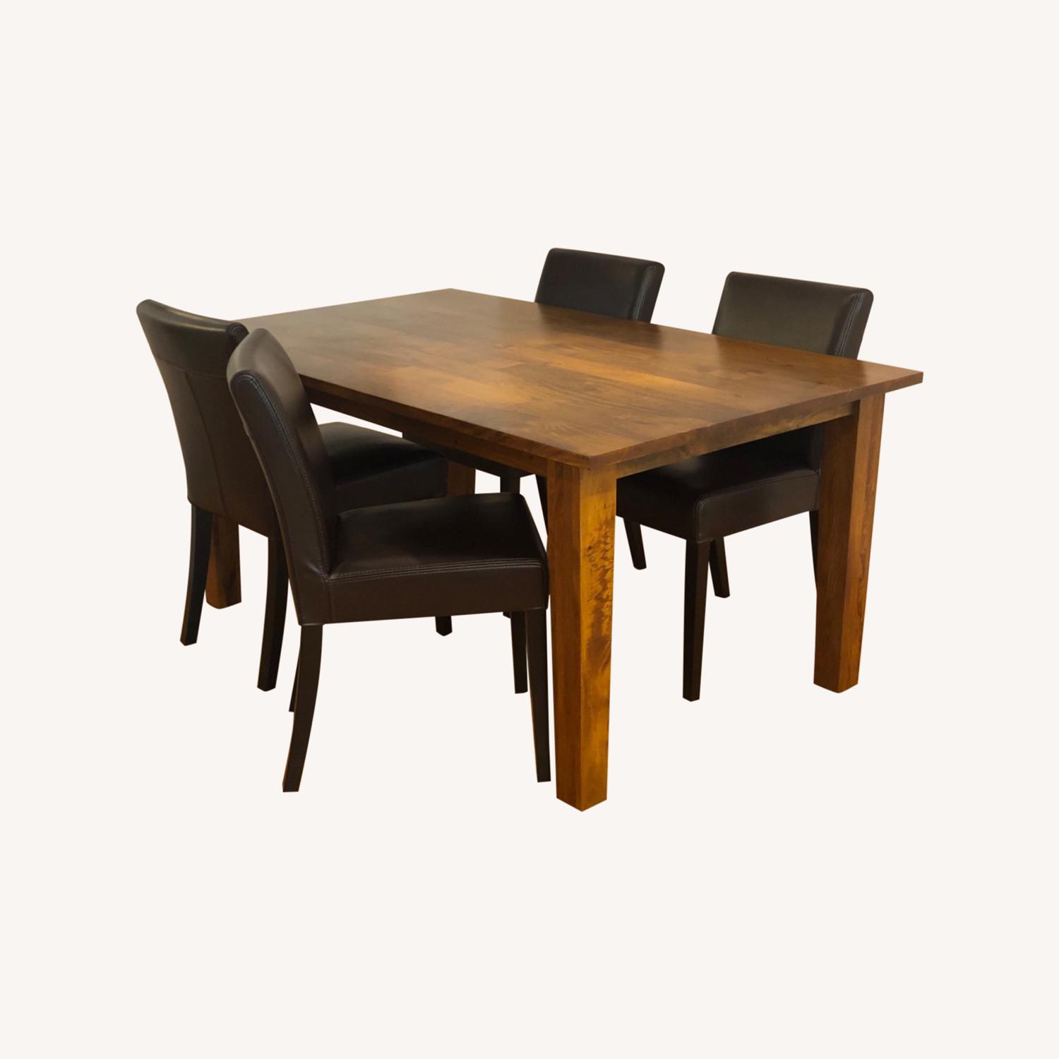 Crate & Barrel Basque Honey Dining Room Table AptDeco
