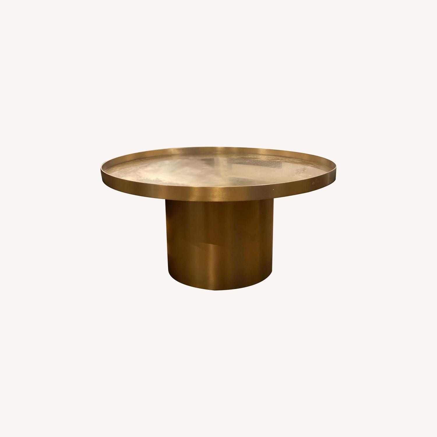 France and Son Brass Coffee Table - AptDeco