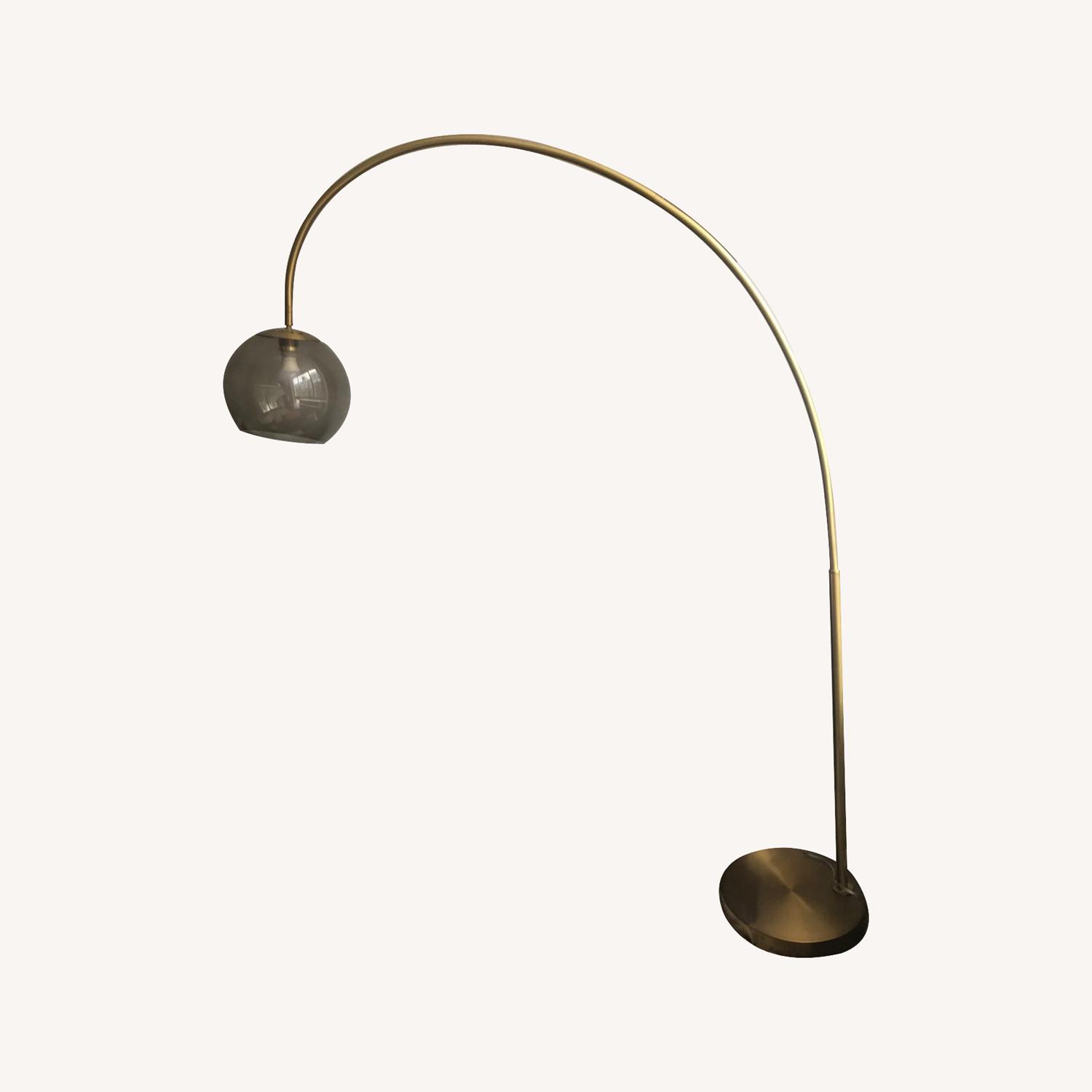 West Elm Overarching Acrylic Shade Floor Lamp - image-0