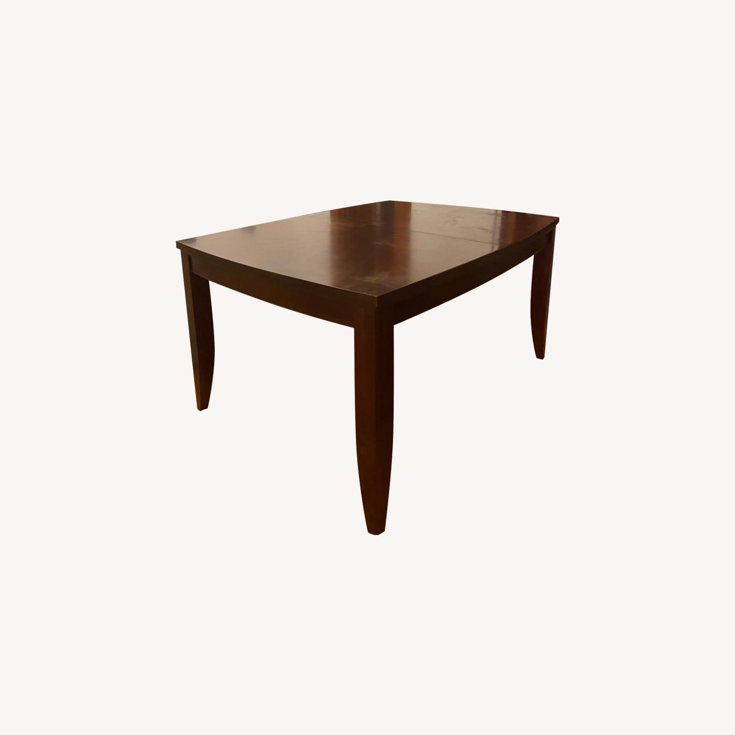 Wood Extendable Dining Table Walnut - image-0