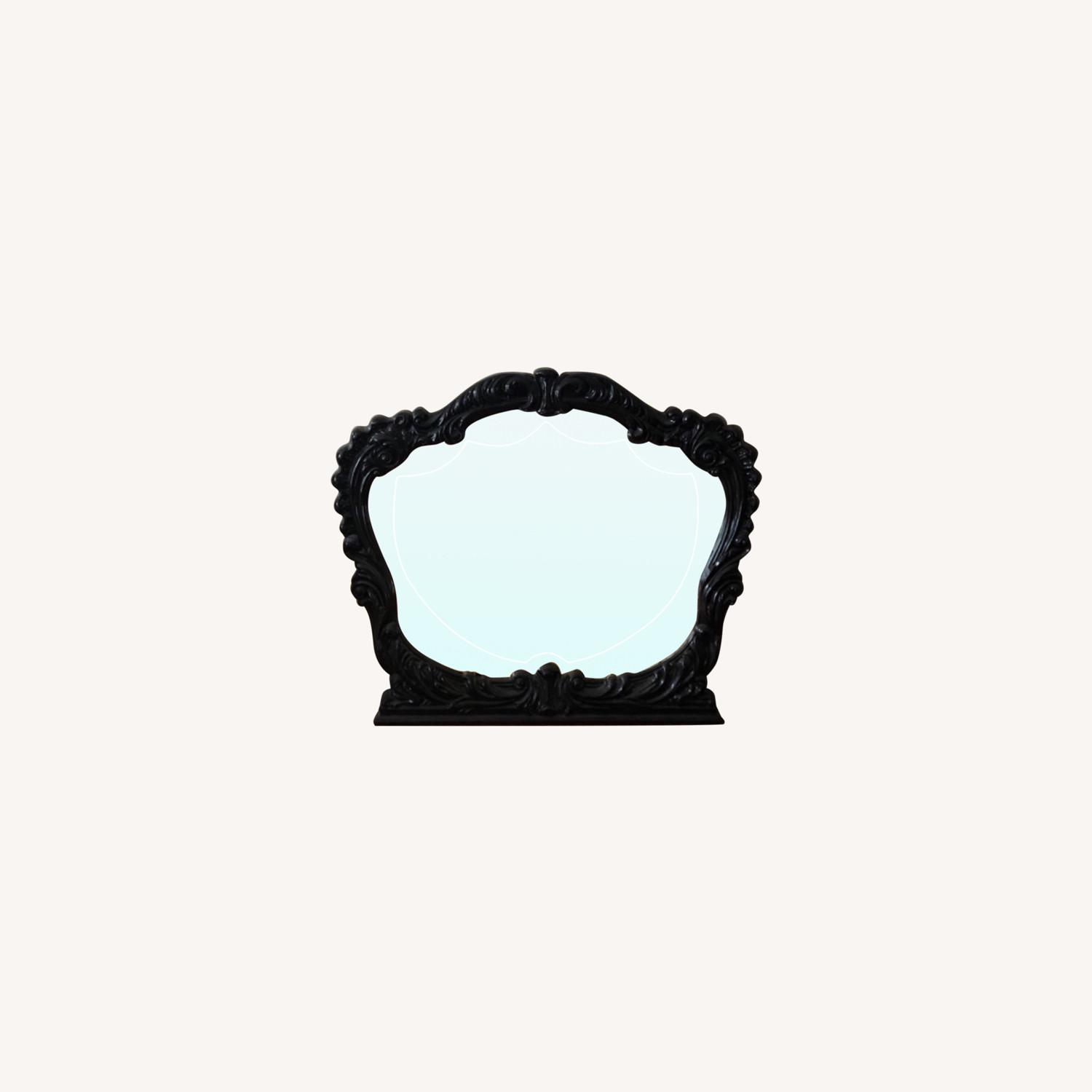Large Black Gothic Frame Mirror - image-0
