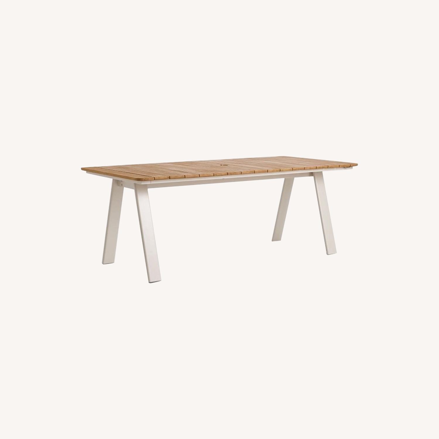 West Elm Halden Outdoor Dining Table, Haze - image-0