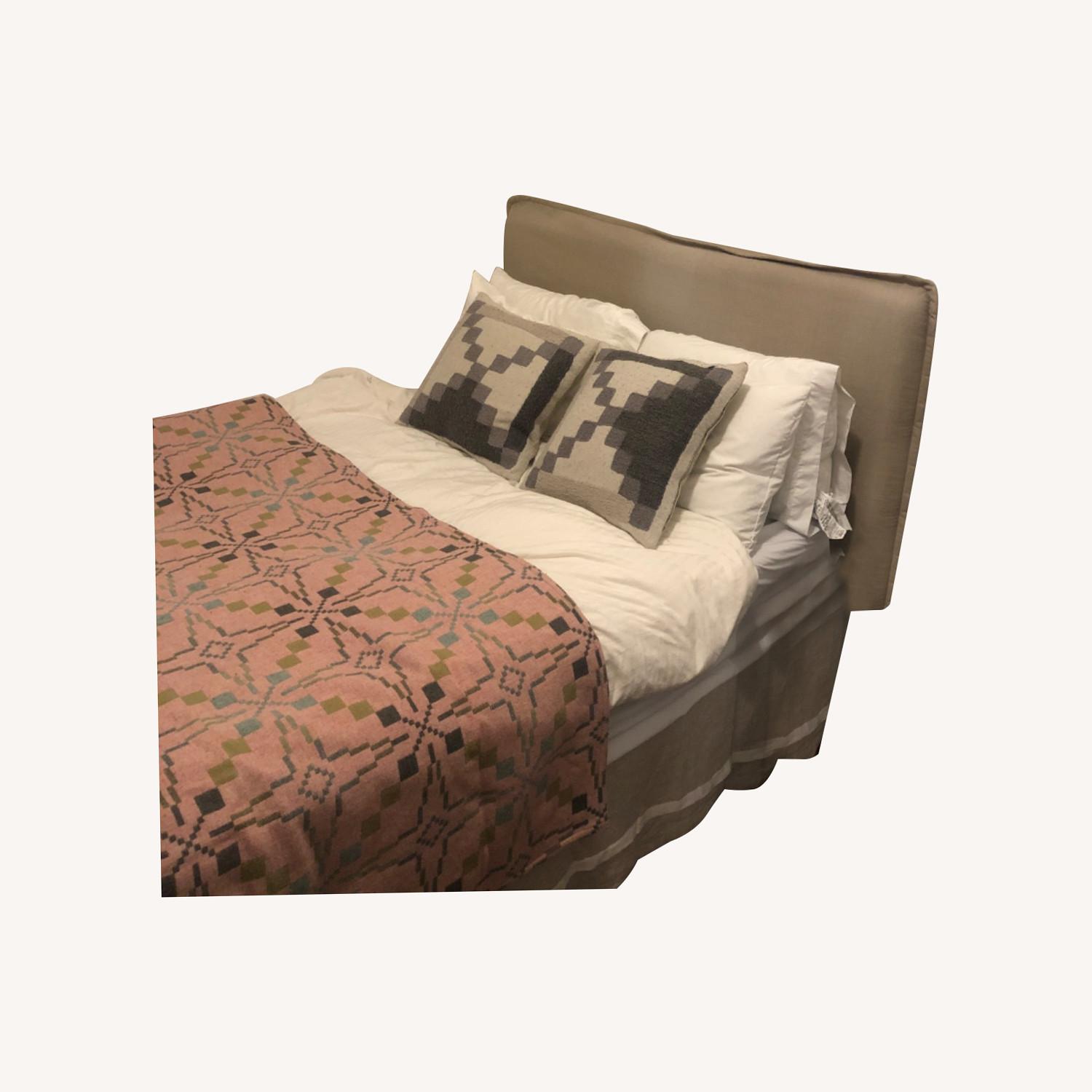 Pottery Barn Headboard + Slipcover AptDeco