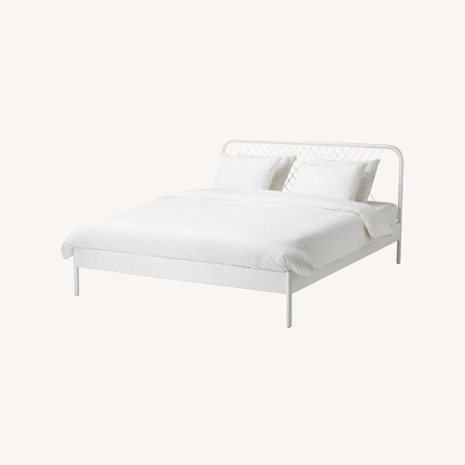 IKEA NESTTUN WHITE QUEEN SIZE BEDFRAME AptDeco