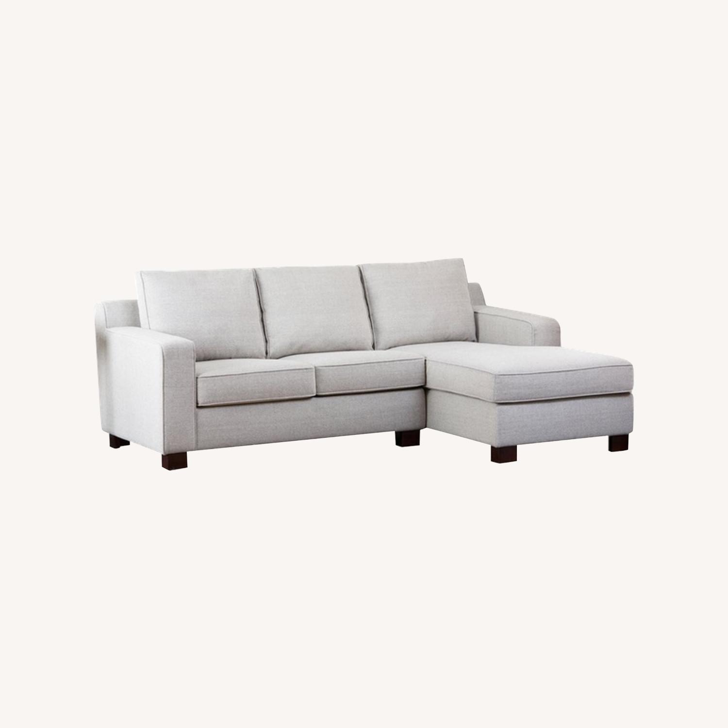 Abbyson Living Regina Grey Fabric Sectional Sofa - image-0