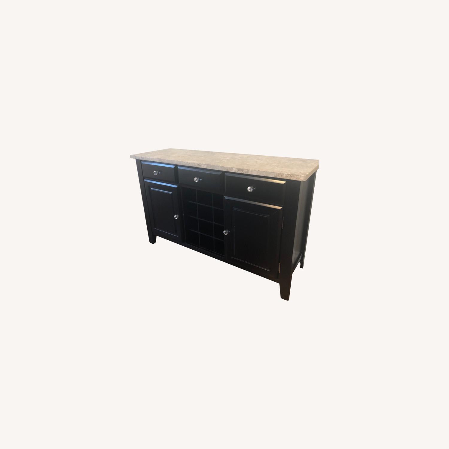 Black Credenza/Buffet Table - image-0