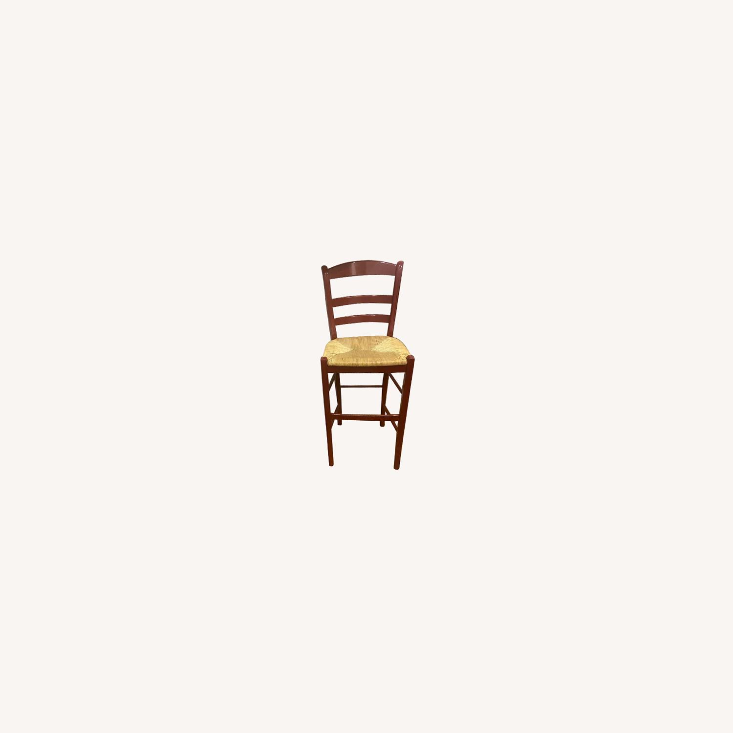 Pottery Barn Red Bar Stools - image-0