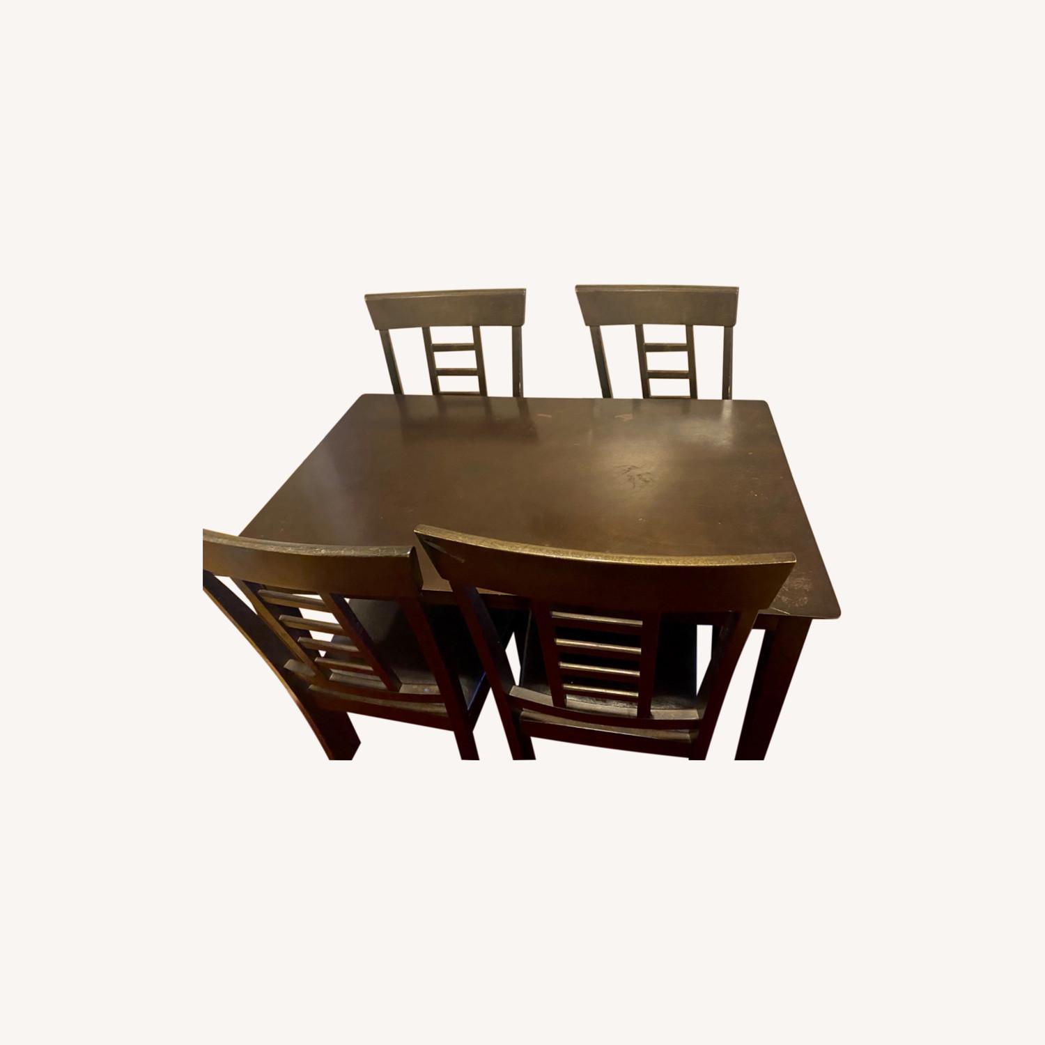 5 Piece Black Cherry Dining Set - image-0