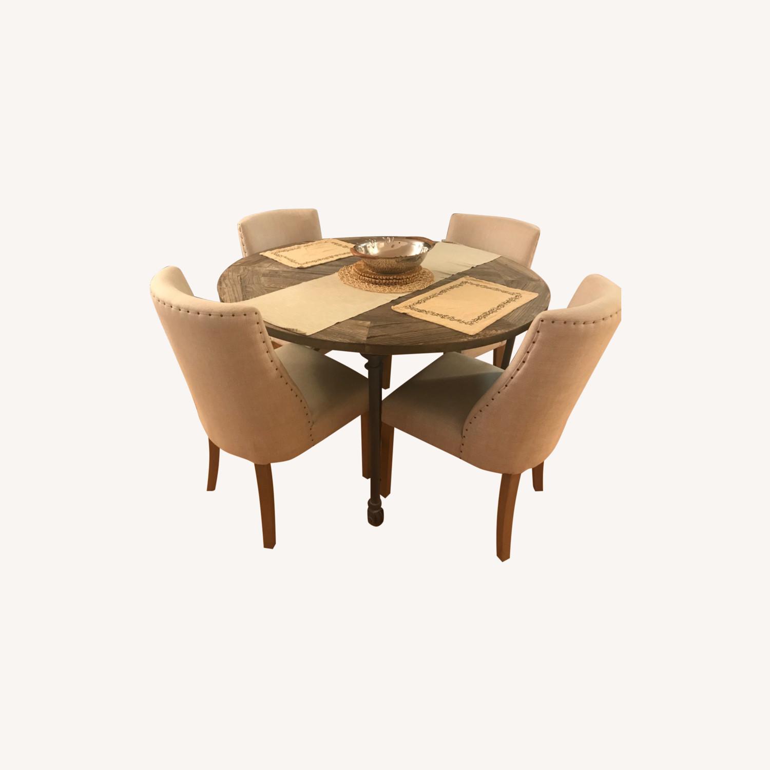 Restoration Hardware Flatiron Round Dining Table 48 AptDeco