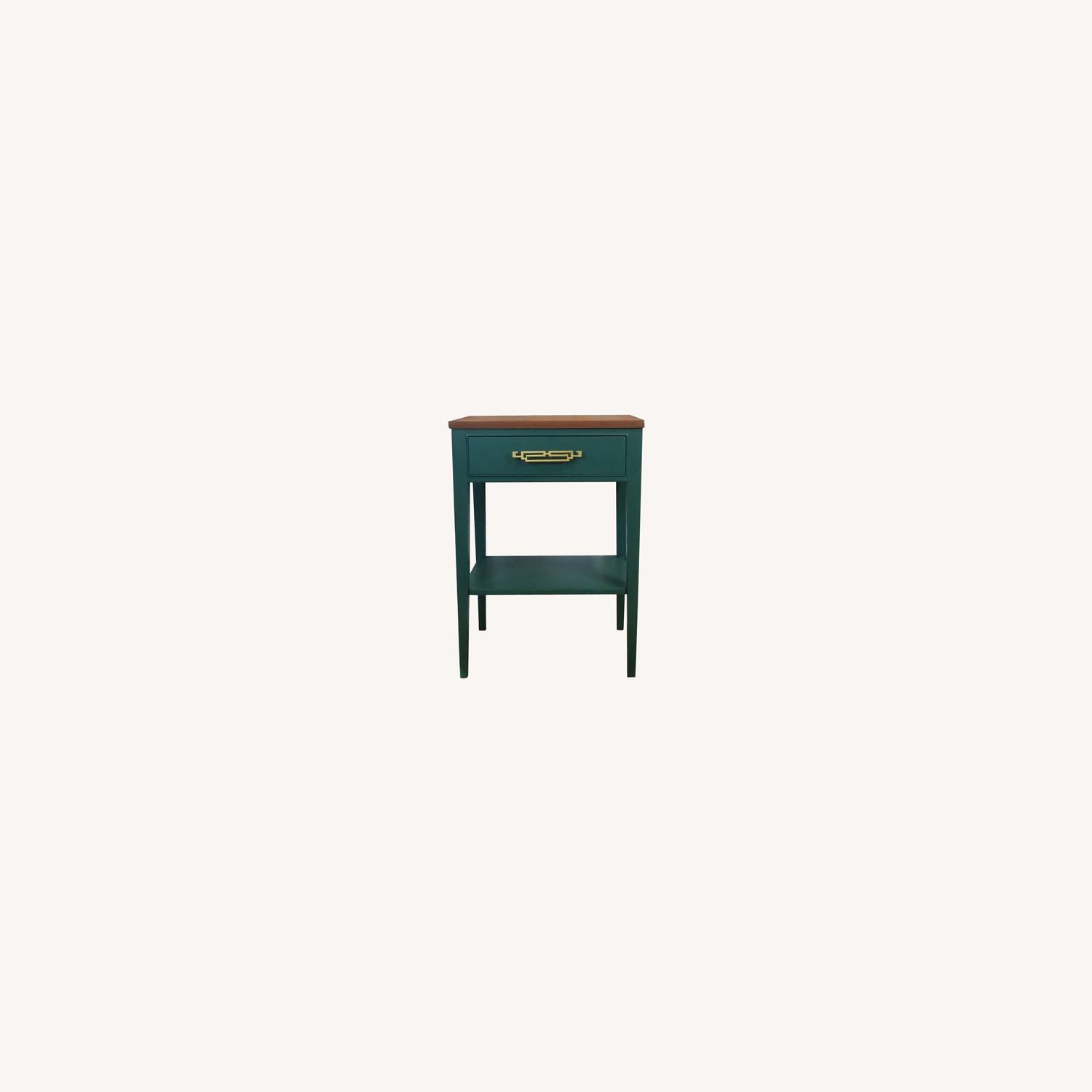 Emerald Green Mahogany Nightstand - image-3