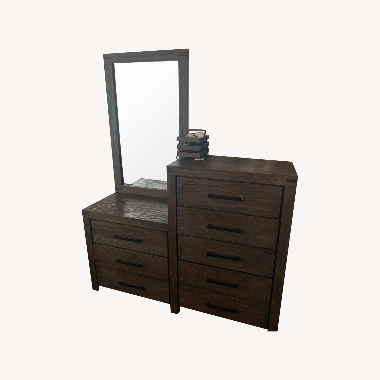 Bob's Furniture Dresser with Mirror - image-0