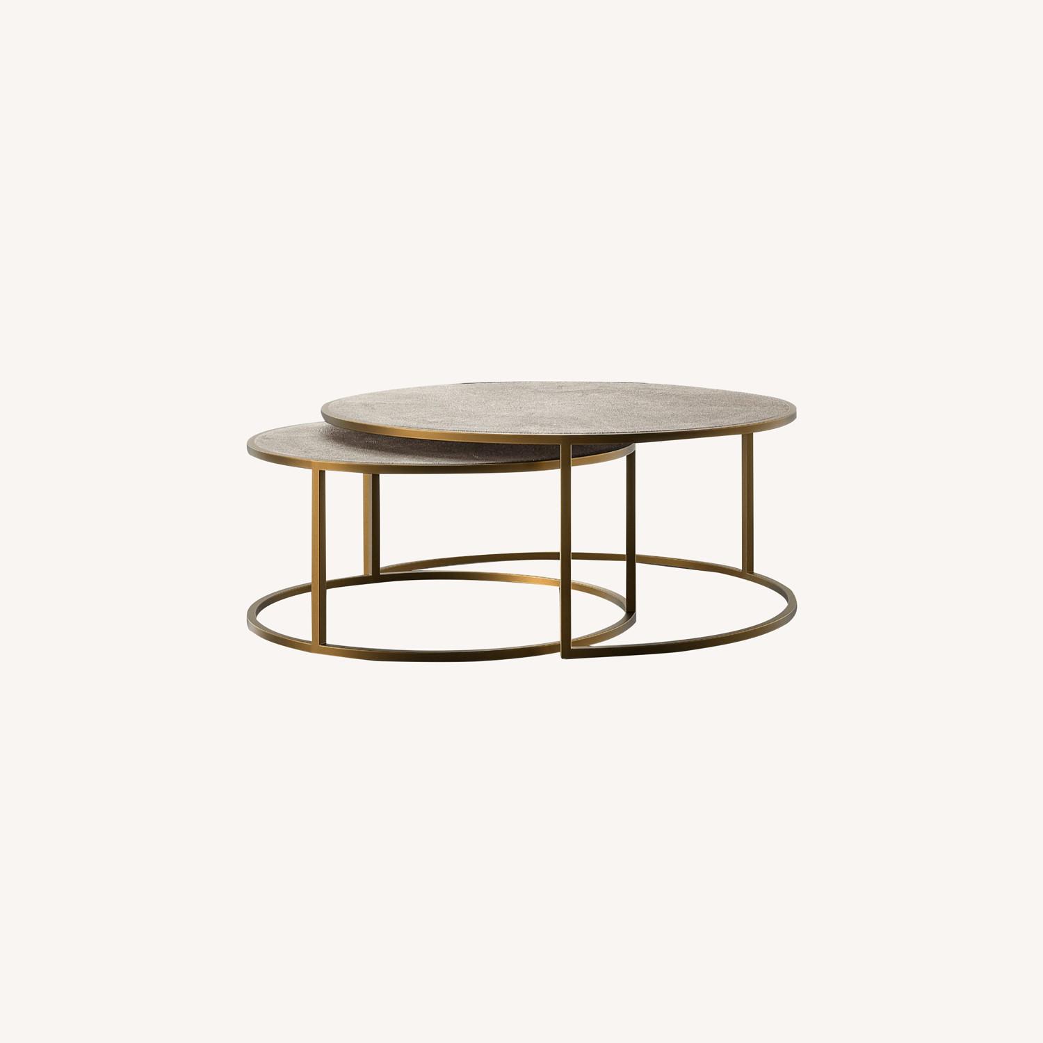 Crate & Barrel Keya Nesting Coffee Tables AptDeco