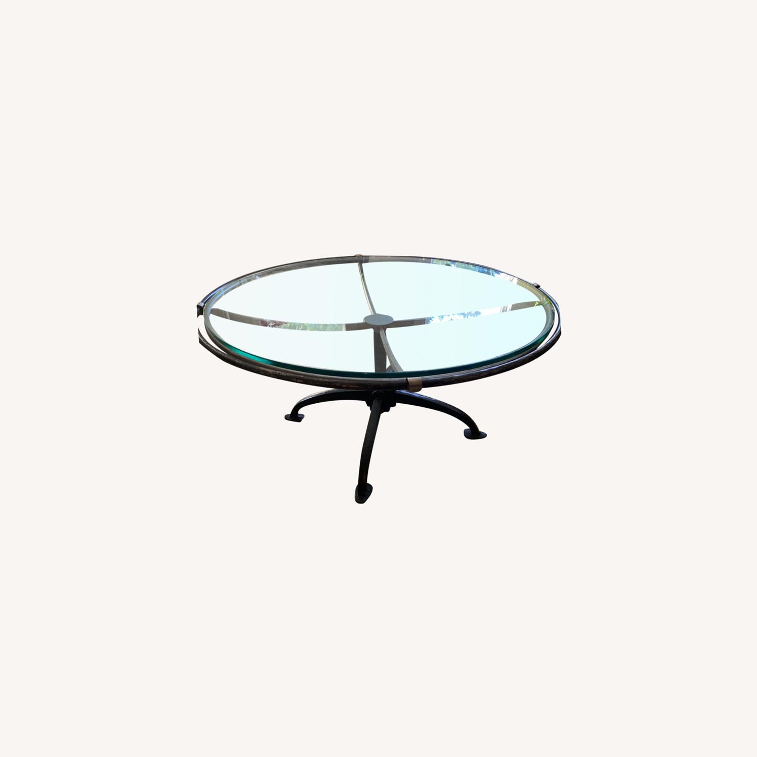 Arhaus Metal /Glass Coffee Table AptDeco