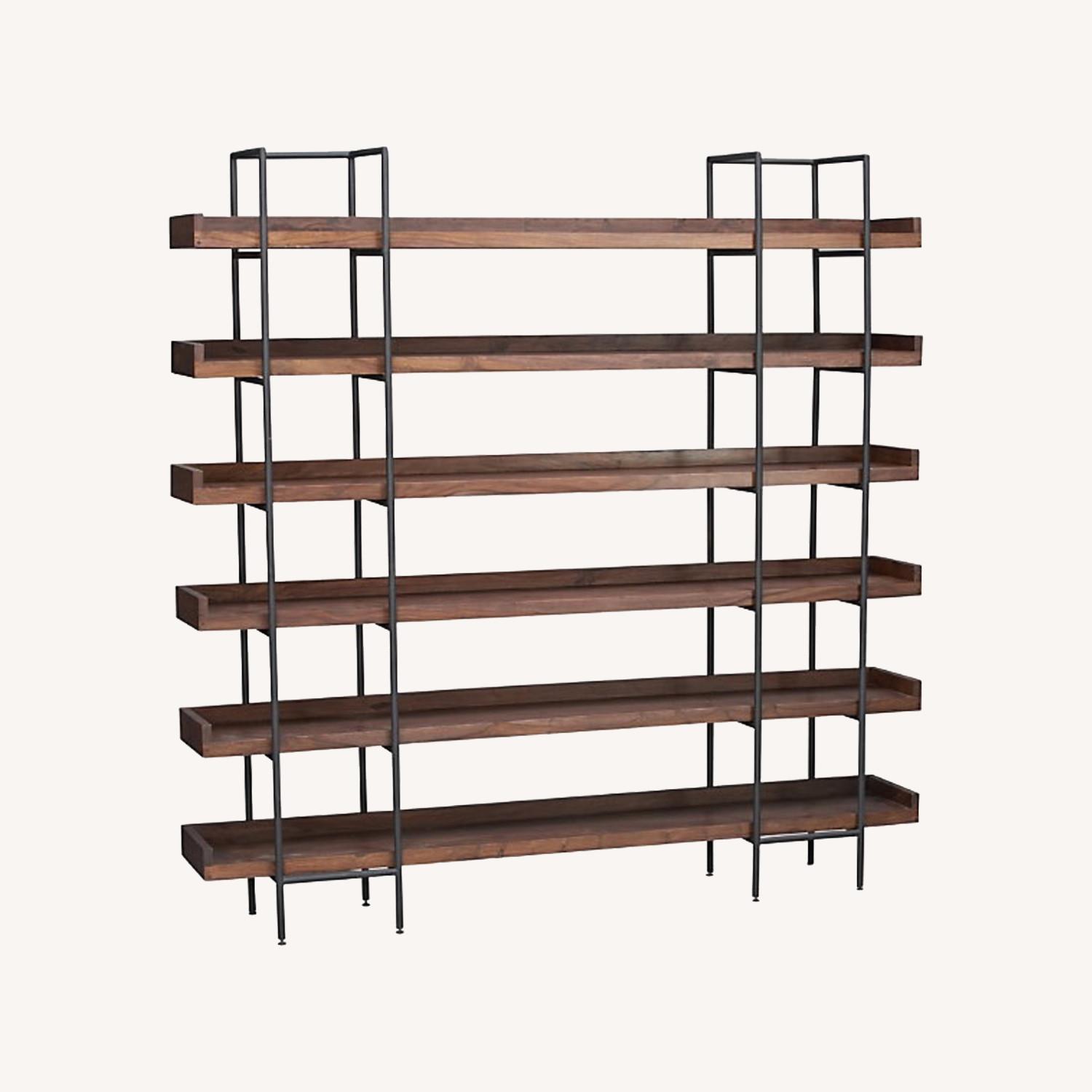 Crate & Barrel Bookcase Beckett 6High Shelf Sable AptDeco