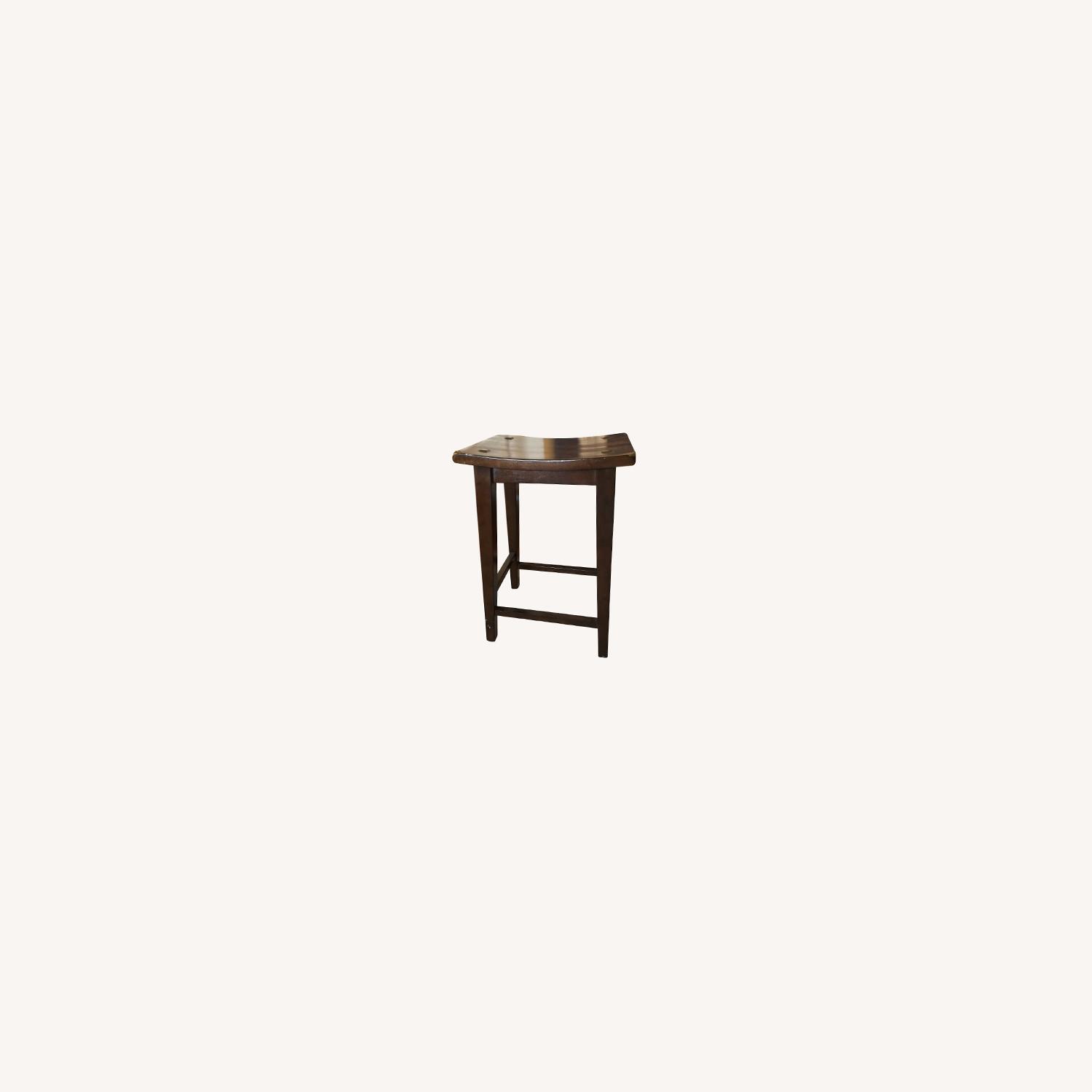 Pier 1 Imports Barstool Set Dark Wood - image-0