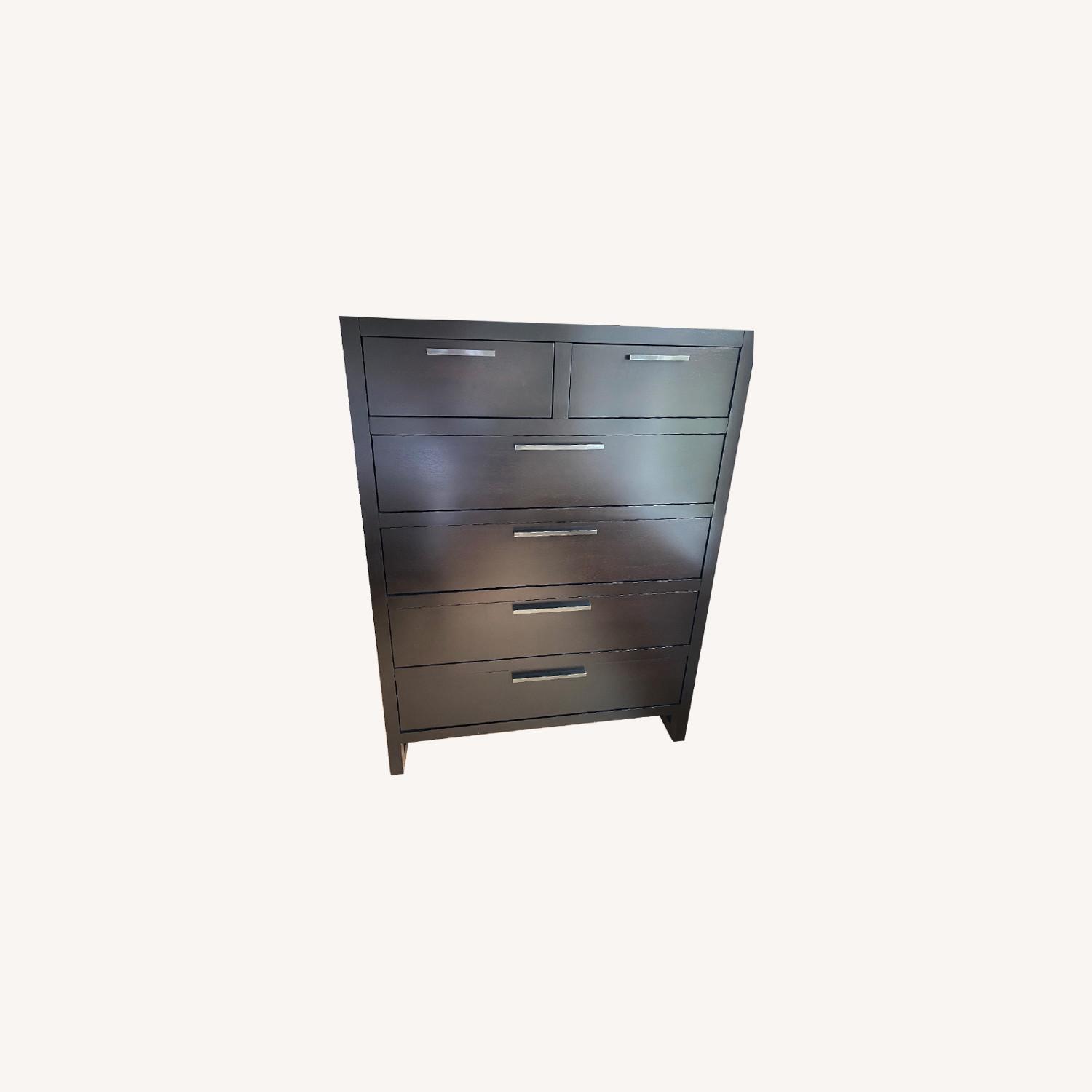 Chocolate Brown Modern Bedroom Dresser - image-0