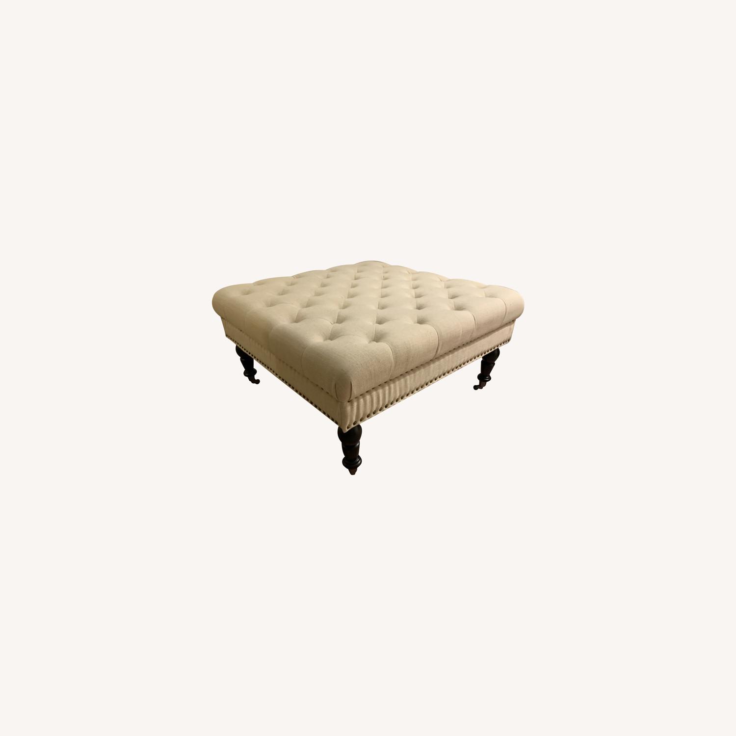 Wayfair Tufted Square Cocktail Ottoman AptDeco