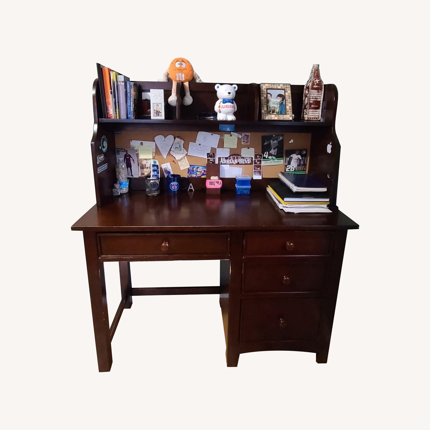 Dark Brown Desk AptDeco