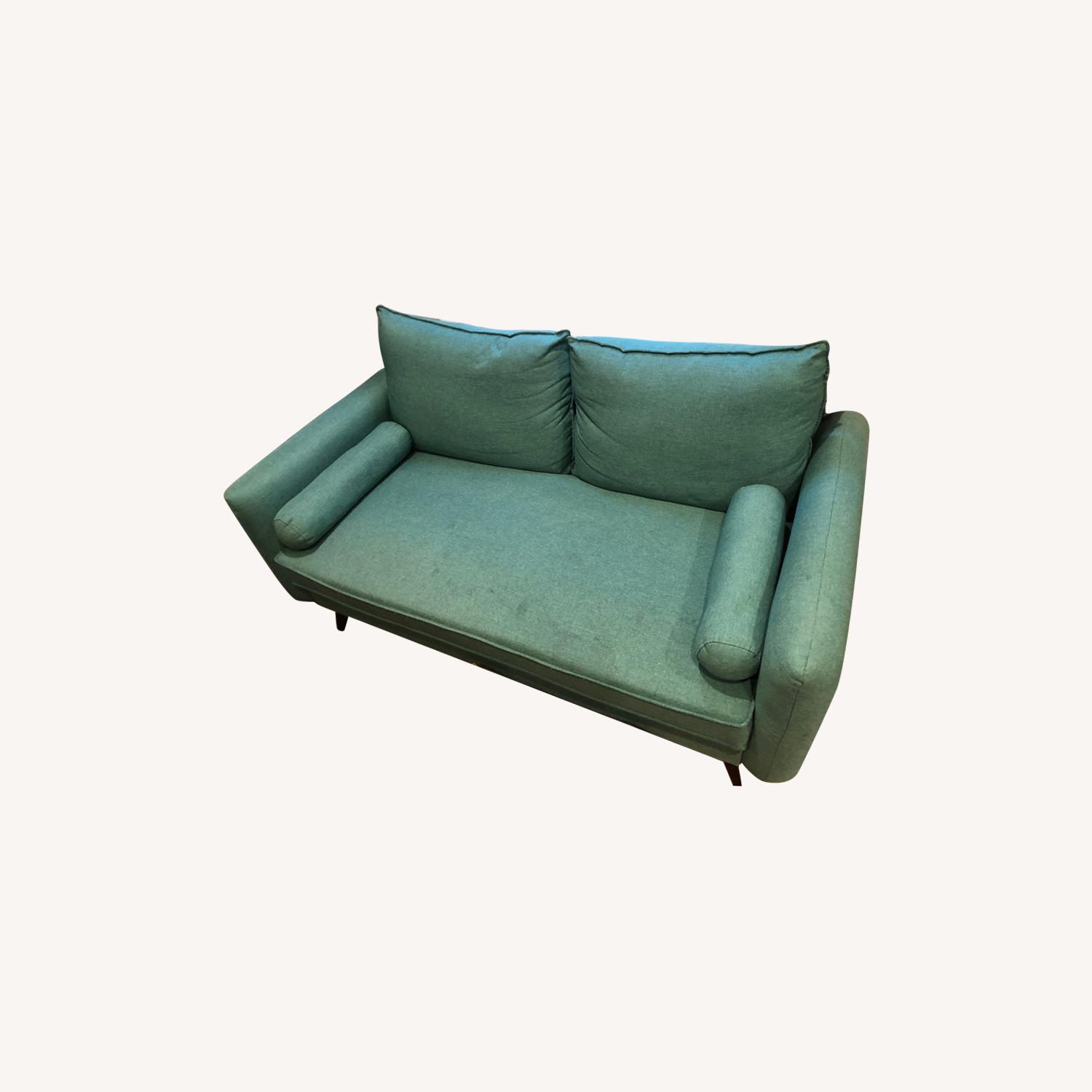 Wayfair Sea Foam Modern Two Seater Sofa AptDeco