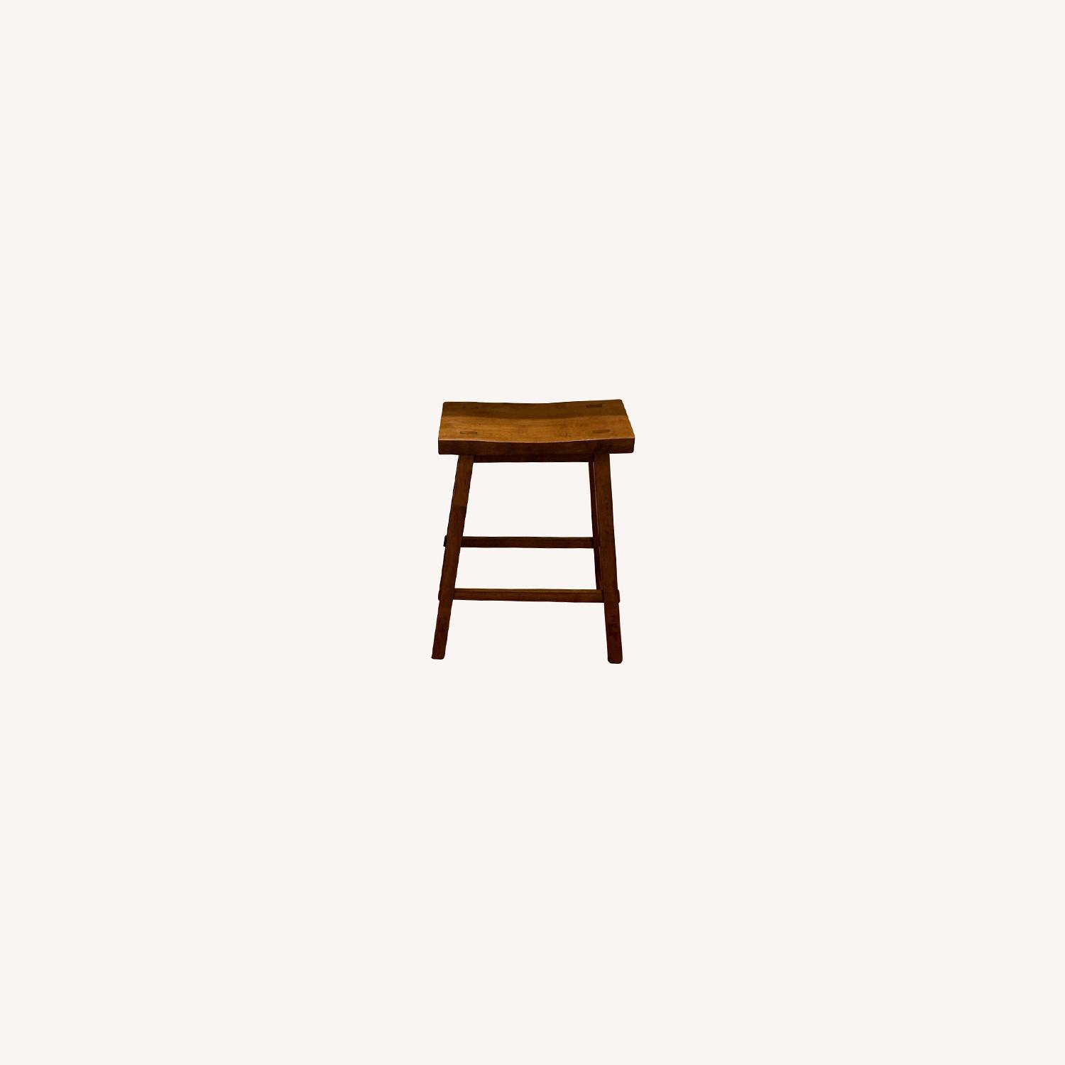 Wayfair Rustic Wooden Bar Stool Set - image-0