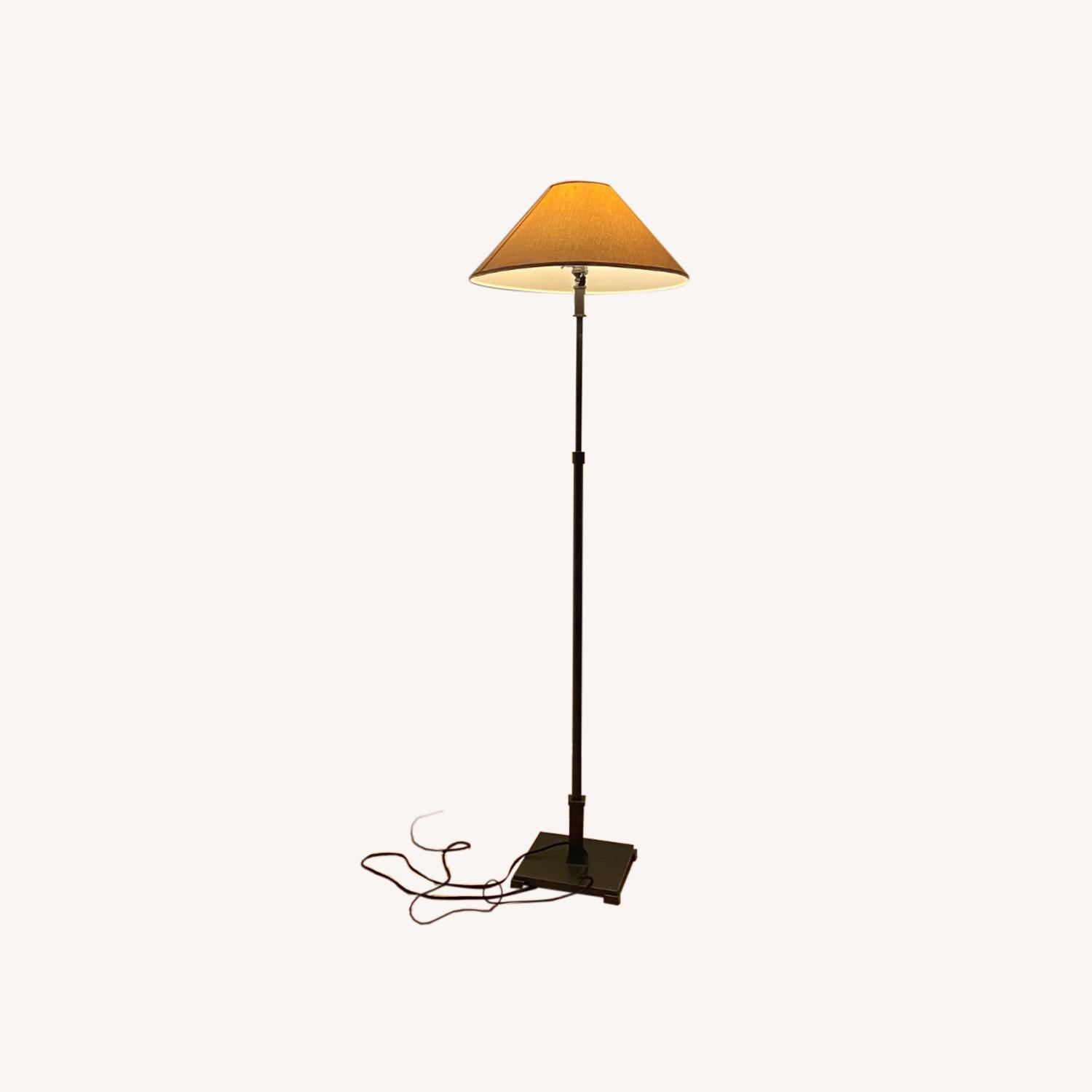 Restoration Hardware Brushed Metal Floor Lamps - image-0