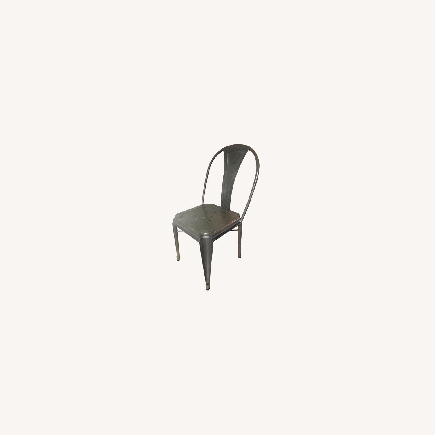 Crate & Barrel Lyle Metal Dining Chairs - AptDeco