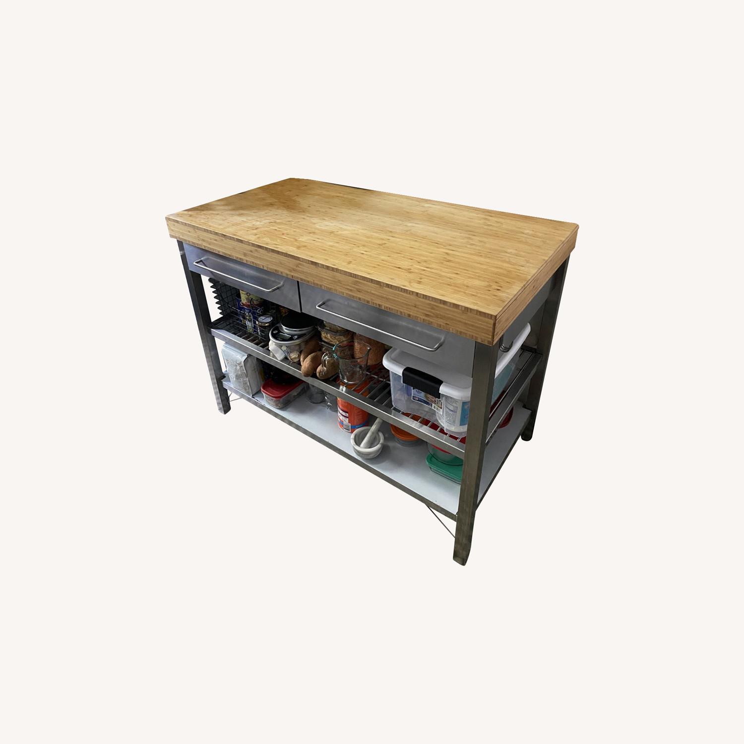 IKEA Rimforsa Kitchen Island / Work Bench AptDeco