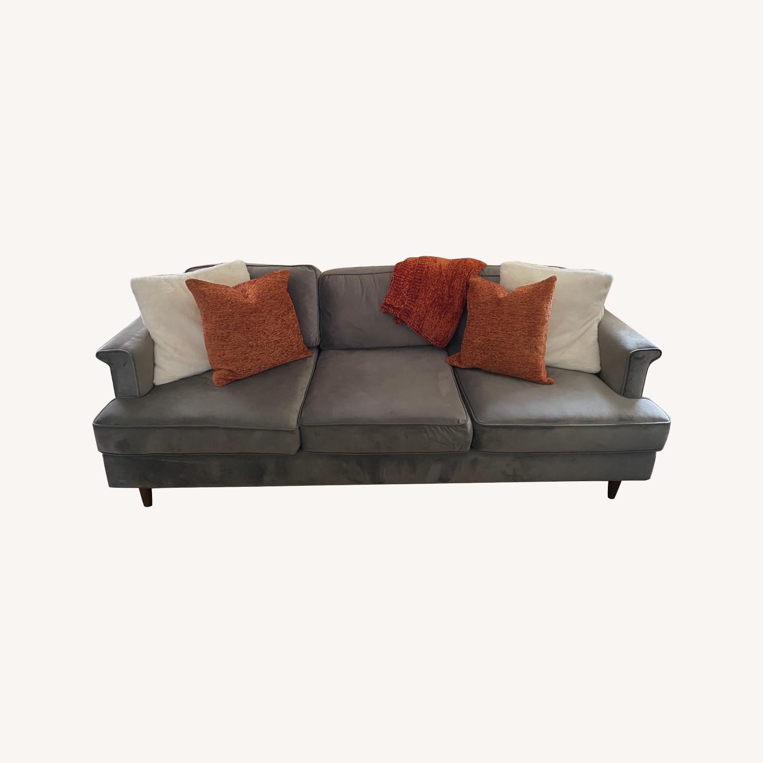 Wayfair Velvet Sofa AptDeco