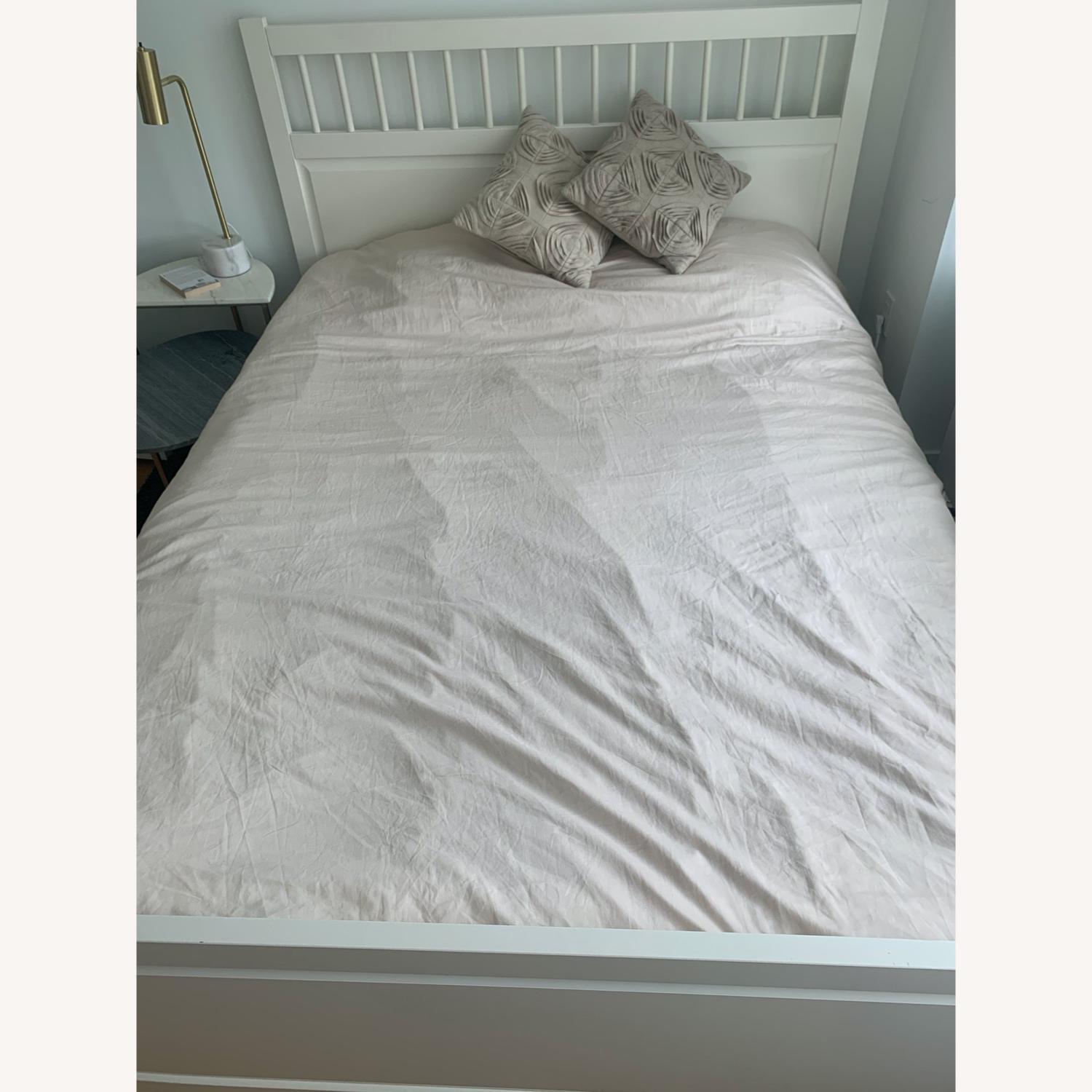 IKEA White Queen Bed - image-3