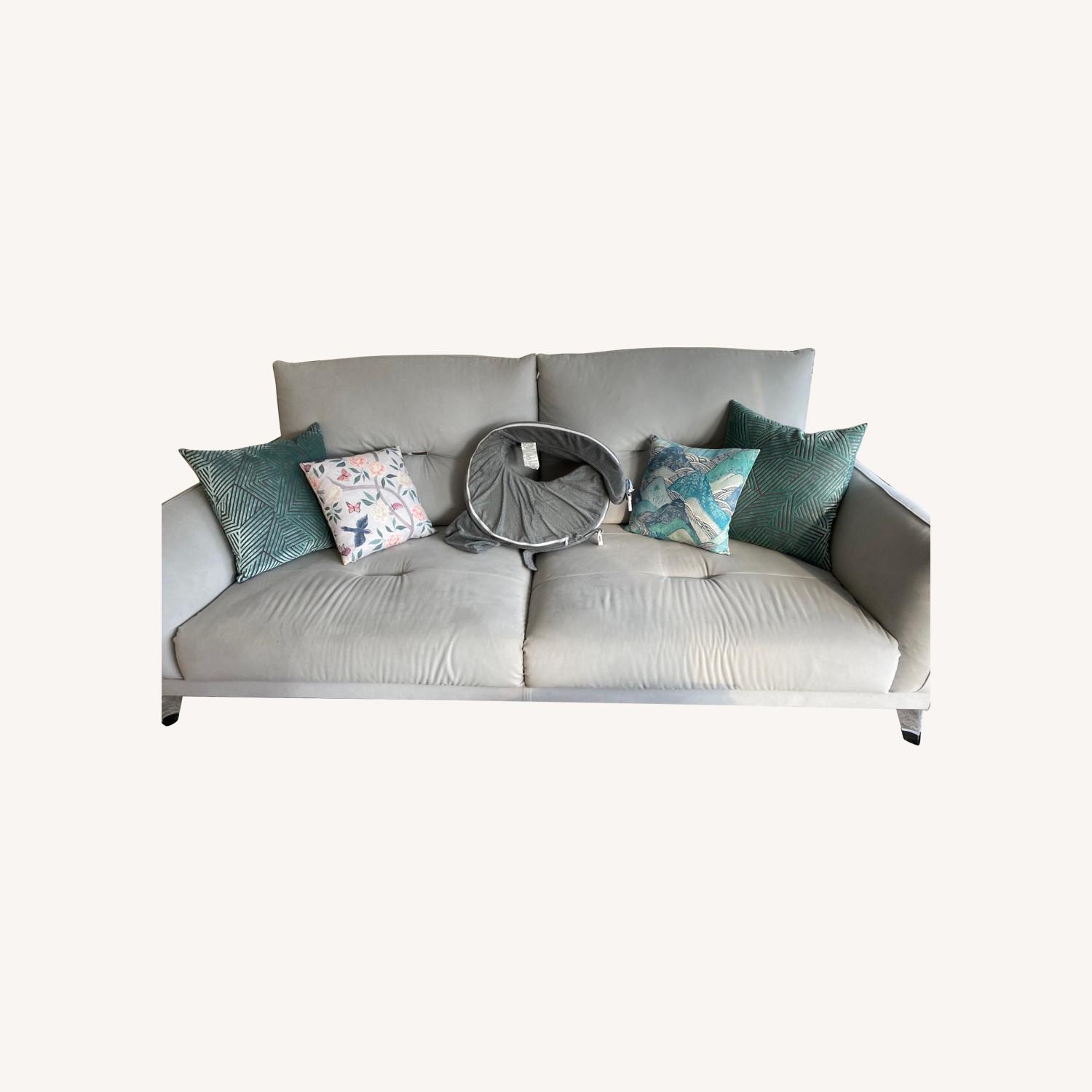 Roche Bobois Silver Itineraire Sofa AptDeco