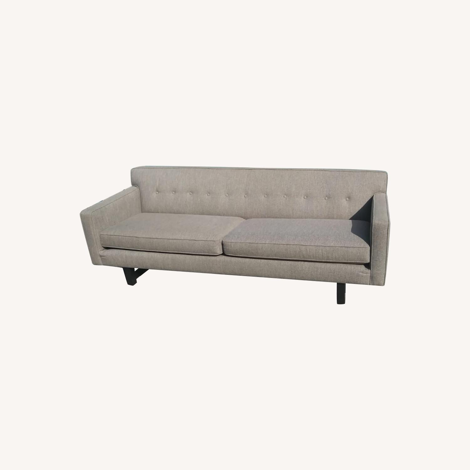 Classic Grey Button Couch AptDeco