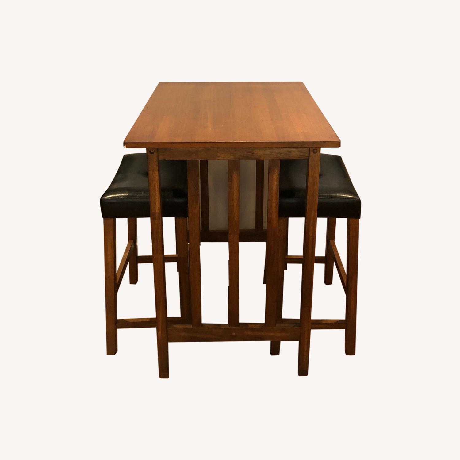 High Top Dining Table with 2 stools - image-0