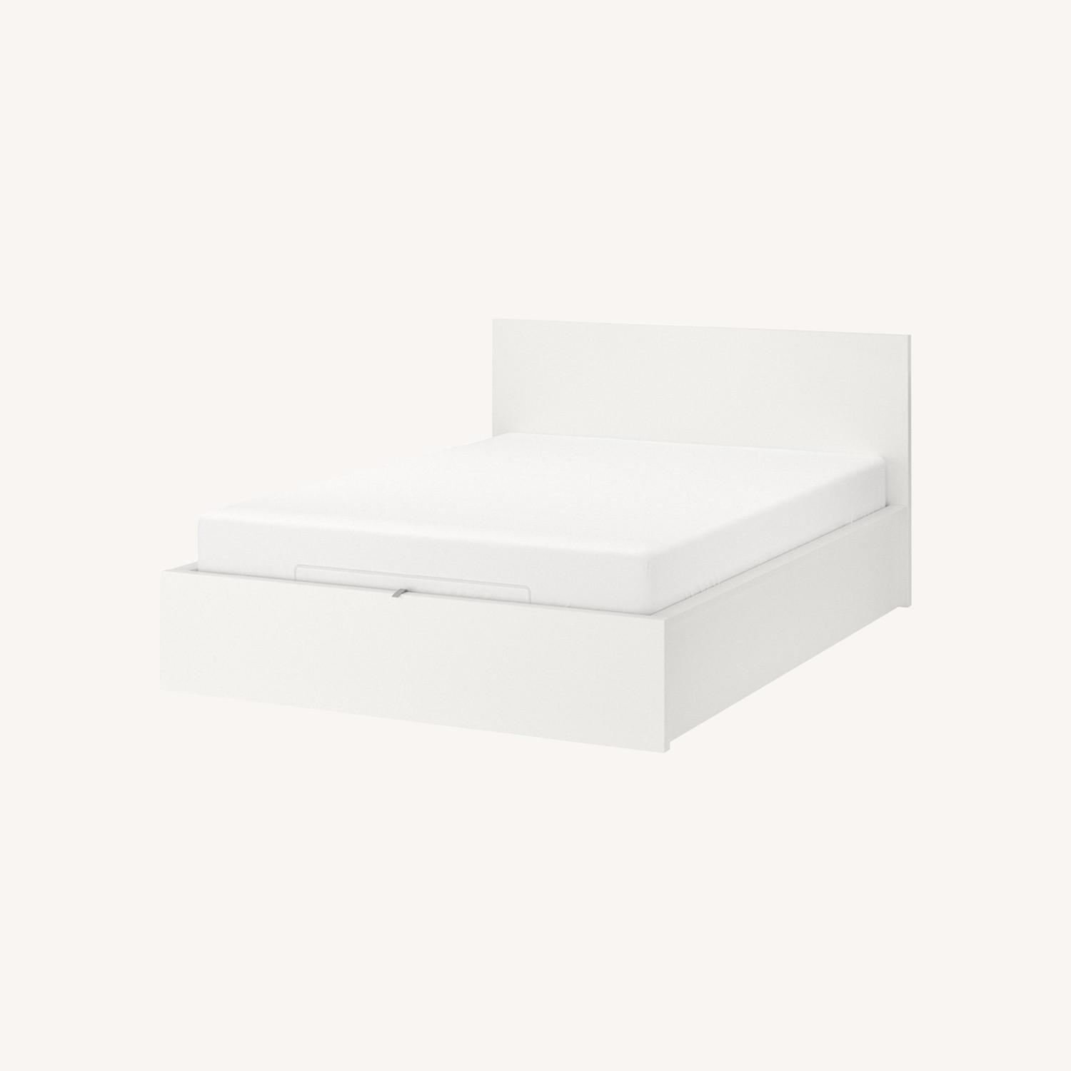 IKEA MALM White Storage Bed AptDeco