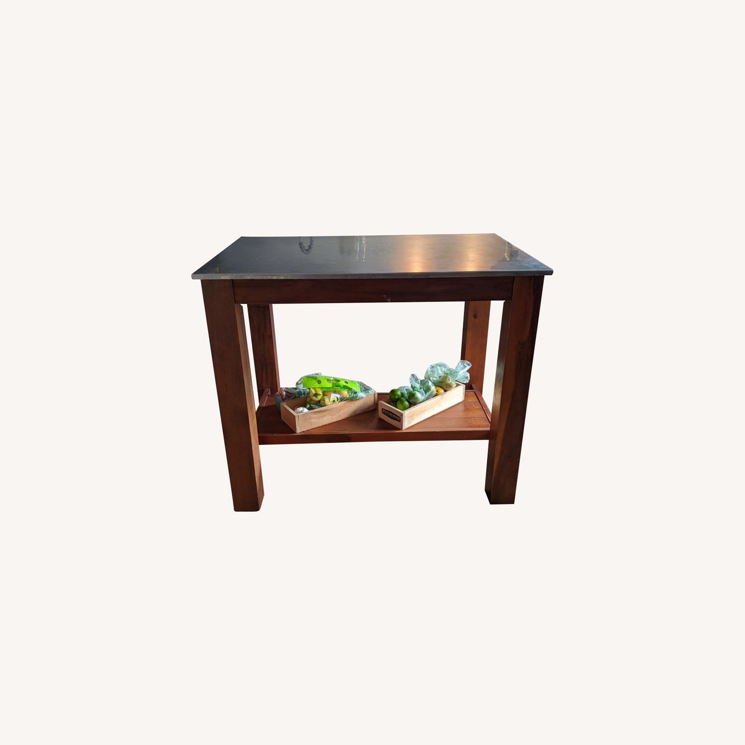 West Elm Rustic Kitchen Island - image-0