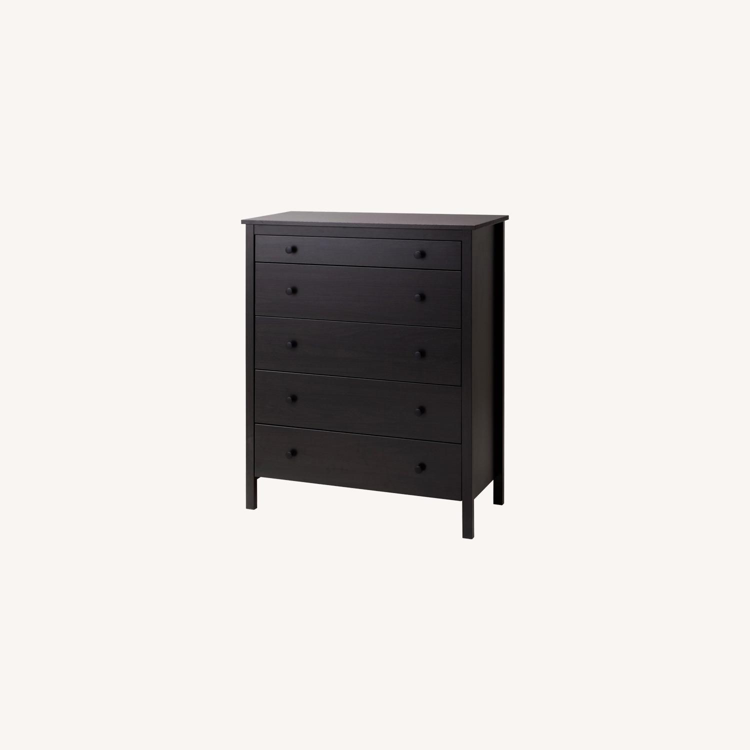 IKEA Black Dresser - image-0