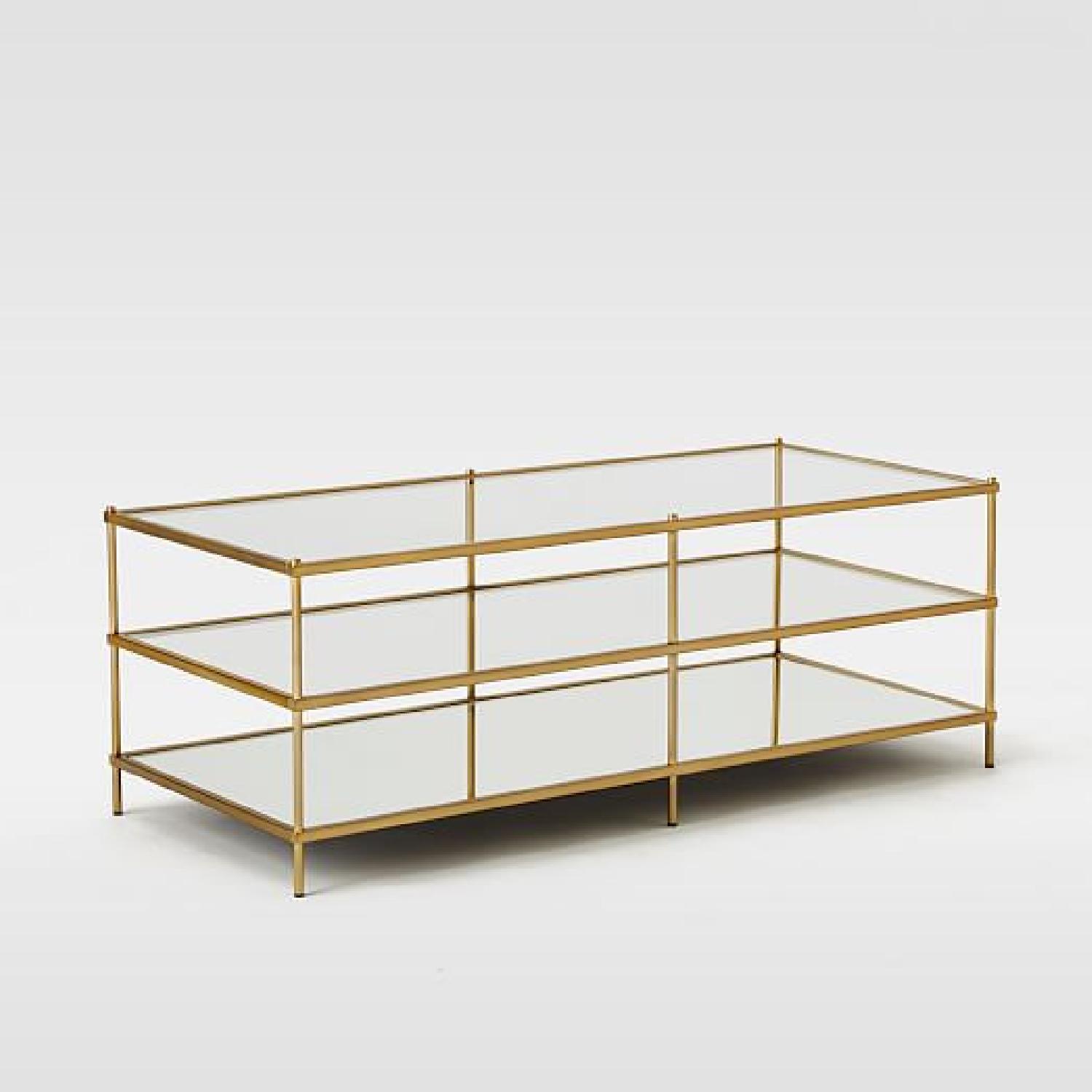 West Elm Gold Coffee Table - image-4
