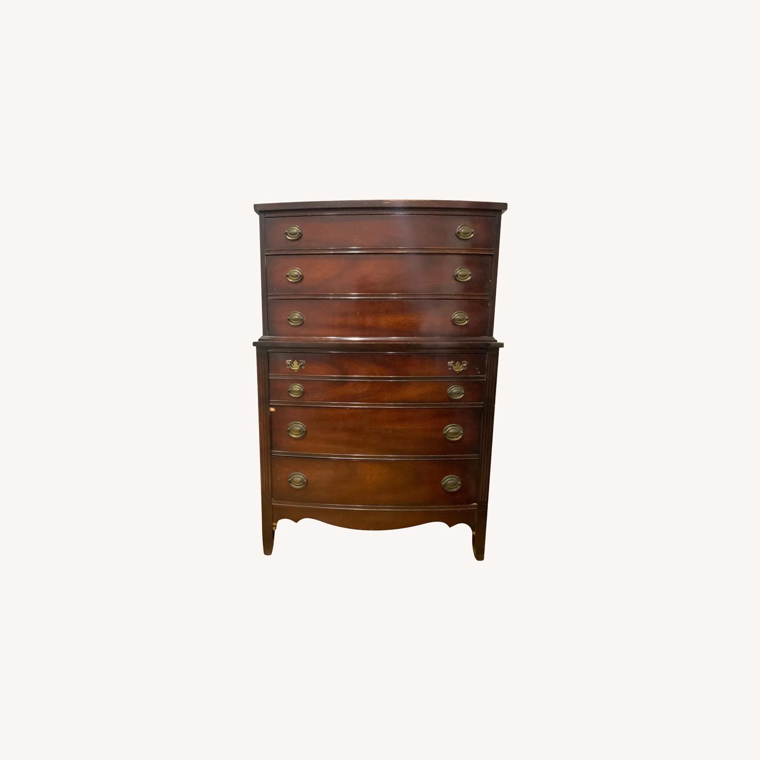 Antique Tall Dresser - image-0