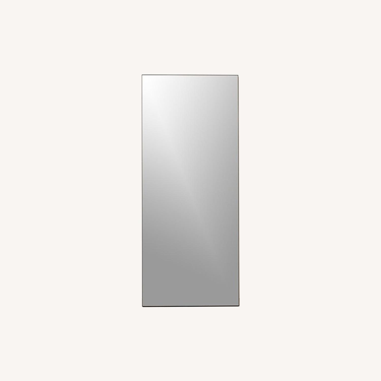 CB2 Infinity Black Floor Mirror AptDeco