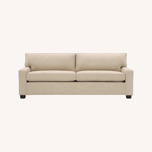 Used Mitchell Gold Linen Alex Queen Sleeper Sofa for sale on AptDeco