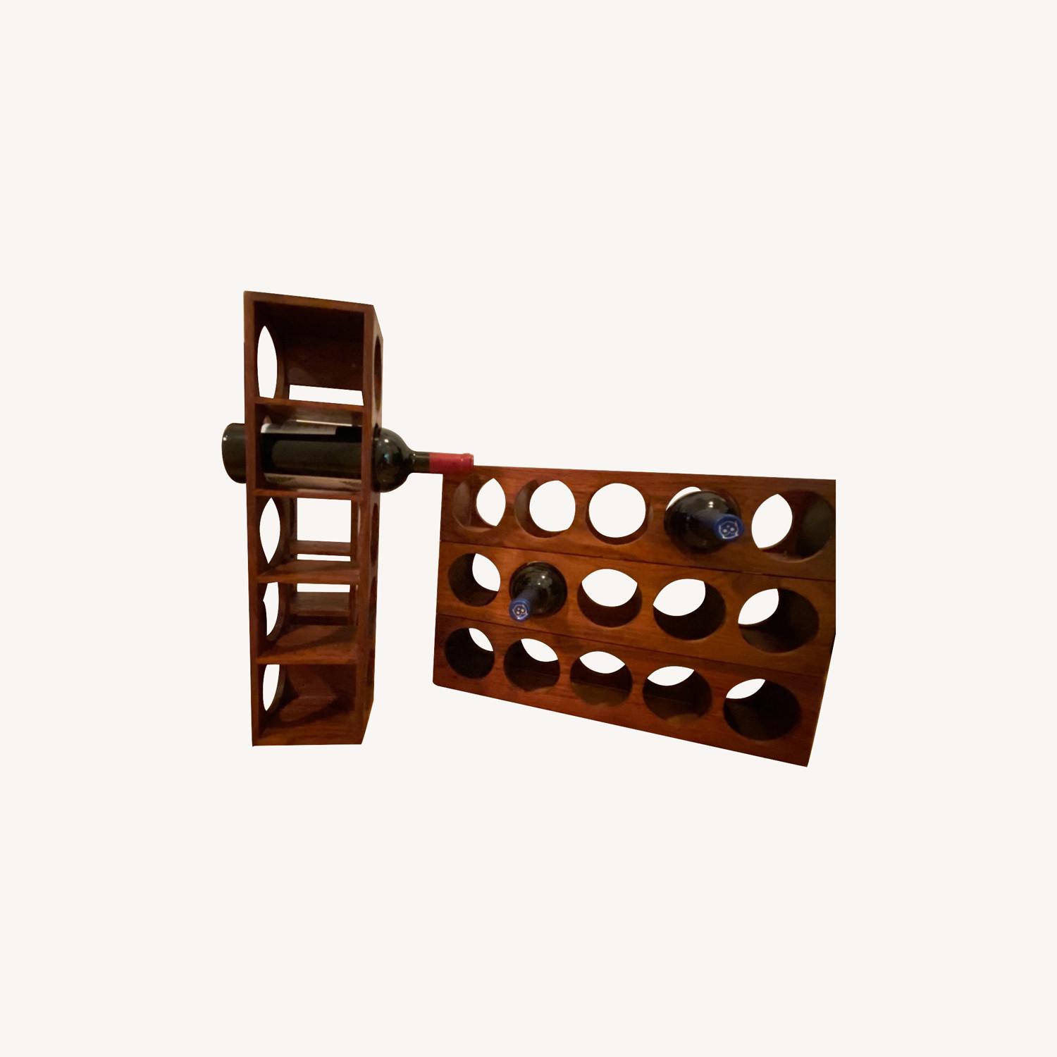 Crate & Barrel Wine Racks Stackable or Wall Mount AptDeco