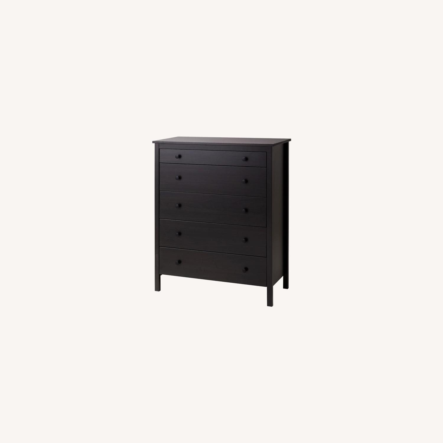 black 5 drawer dresser ikea Modern Wood 5 Drawer Dressers with Waveform Fluted Panel – GiraTree