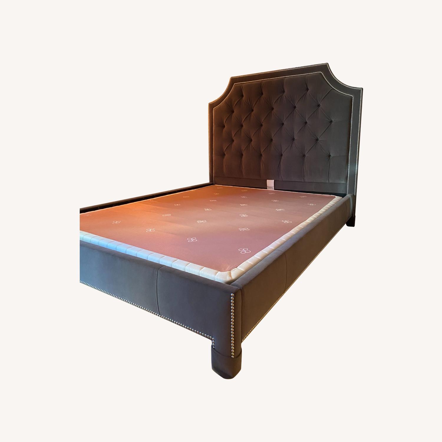 Ethan Allen Upholstered Bed AptDeco